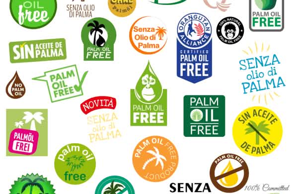 Collage Logos "Sans huile de palme"