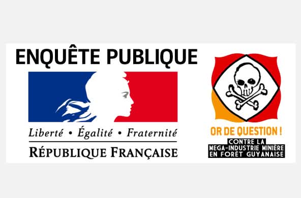 Montage avec les logos de la République française et du Collectif Or de question