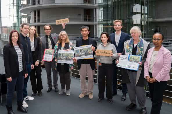 Photo de groupe avec des députés allemands