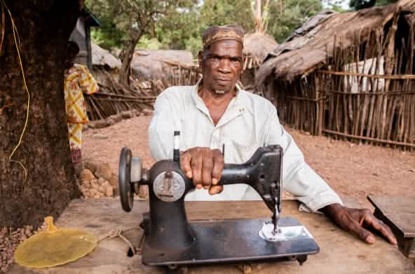 Tailleur à Hamdallaye, Guinée