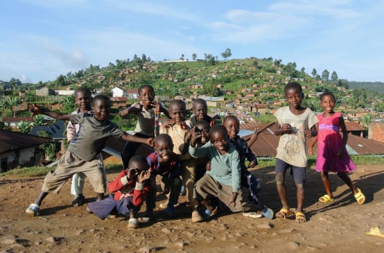 Enfants de la commune de Kanyabayonga à l’est de la RDC