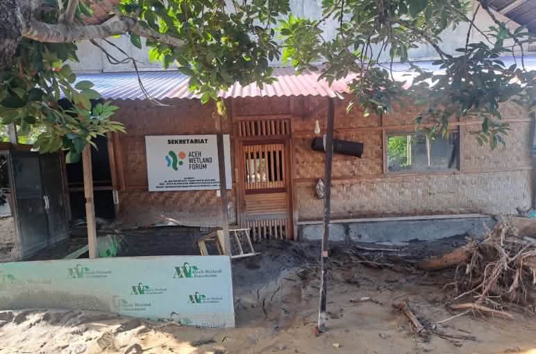 Les locaux de l’AWF après le cyclone