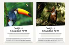 Certificats de dons de Sauvons la forêt