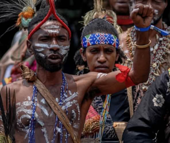 Manifestation d’indigènes en Papouasie