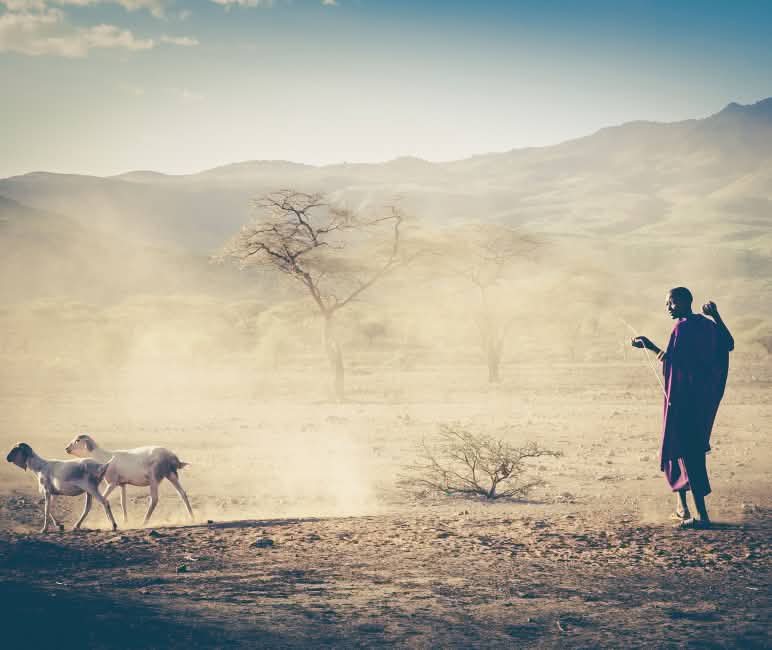 Pasteur massaï en Tanzanie