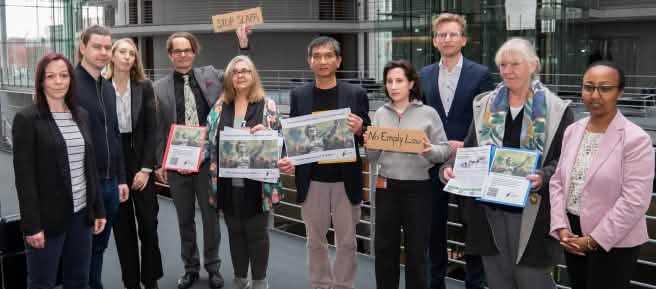 Photo de groupe avec des députés allemands