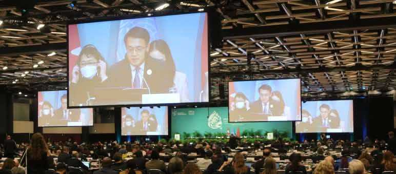 Séance plénière lors de la COP15