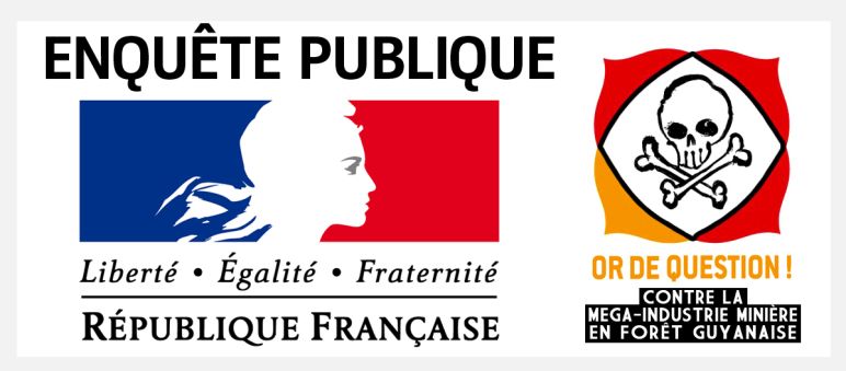 Montage avec les logos de la République française et du Collectif Or de question