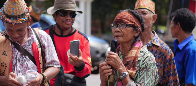 Manifestation d’indigènes Dayak