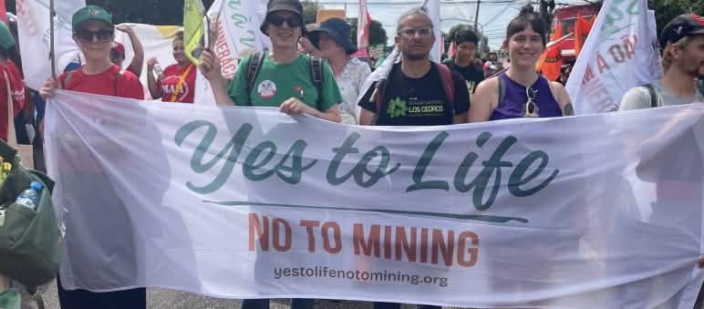 Klaus Schenck lors de la Marche des peuples à Belém, le 15 novembre 2025