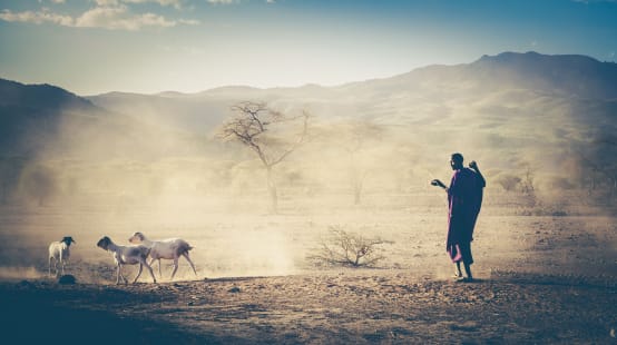 Pasteur massaï en Tanzanie