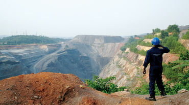 Une mine à ciel ouvert au Ghana