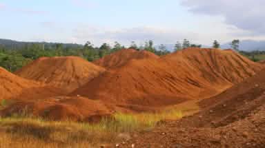 Mine de nickel dans l’aire protégée de Morowali aux Célèbes (Sulawesi)