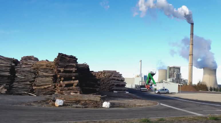 1 million de m3 bois doivent être brûlés à terme dans la centrale à biomasse d'Uniper à Gardanne Centrale à biomasse d’Uniper (ex E.On) à Gardanne