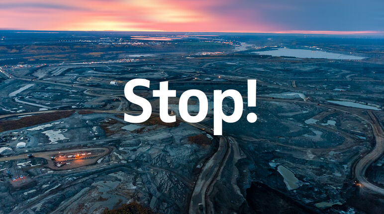 Stop à l’extraction de sables bitumineux en Alberta au Canada