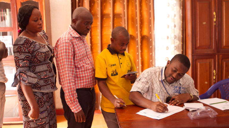 Signatures pour le parc national des Virunga
