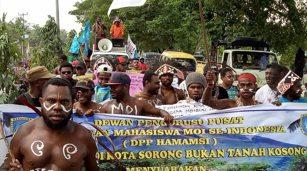 Manifestation en Papouasie
