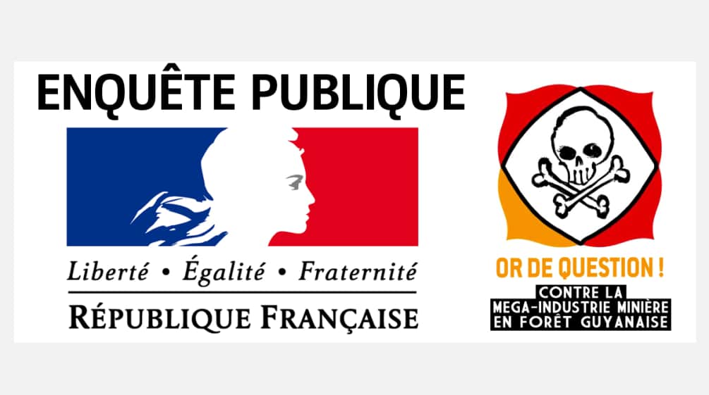 Montage avec les logos de la République française et du Collectif Or de question