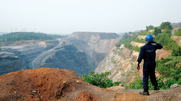 Une mine à ciel ouvert au Ghana