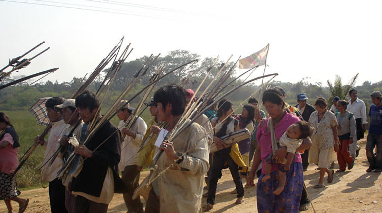 Marche des indiens vers La Paz
